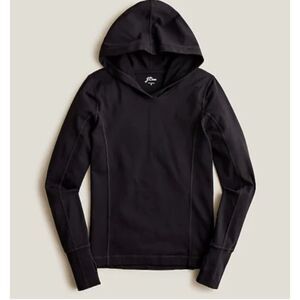 J. Crew Fitted Hoodie in Signature Flex Thumb Holes Lycra Nylon Elastane Size S